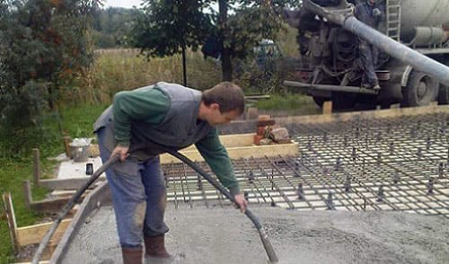 Технология заливки монотонного фундамента