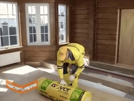 Рулонный изолирующий материал для утепления пола