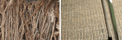 СТруктура покрытия из сизаля