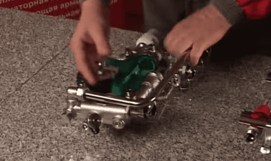 Сборка циркулярного узла для теплого пола