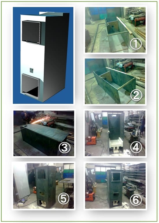 Схема котла вертикальной конструкции