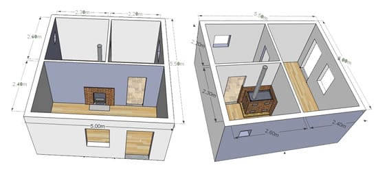 Схема проектирования бани