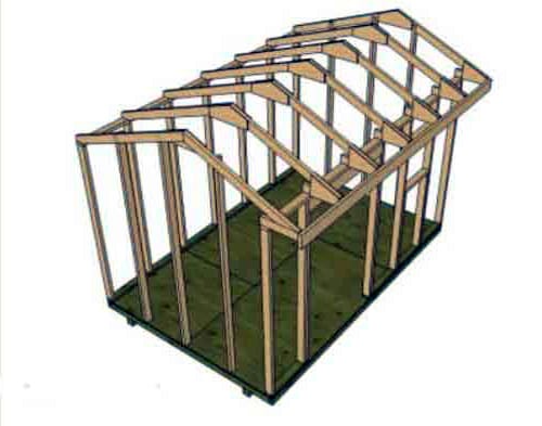 Схема будущего сарая