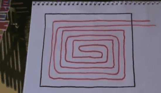 Схема укладки труб - Спираль