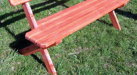 Скамейка для дачи своими руками