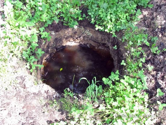 Сливная яма для бани