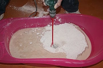 На рисунке показан пример подготовки рабочей смеси