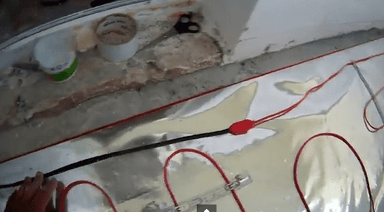 Соединение кабелей для теплого пола - фото