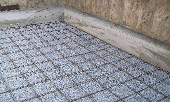 Создание чернового пола и армирование стяжки