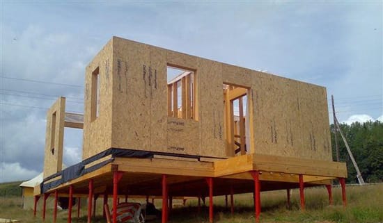 Строительство дома на винтовых сваях