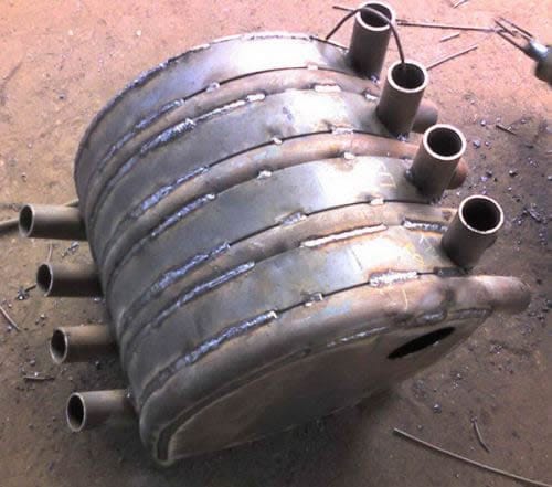 Свариваем каркас печи