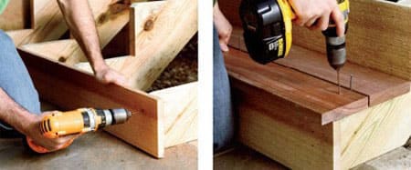 Технология крепления ступеней