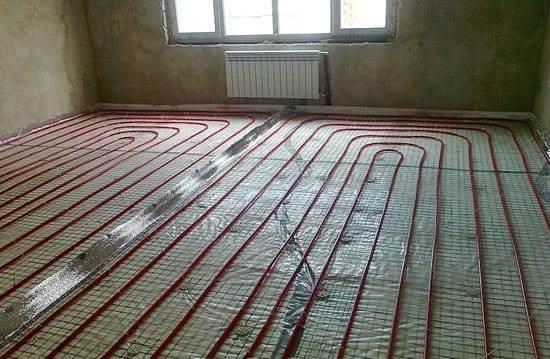 Теплый пол от отопления