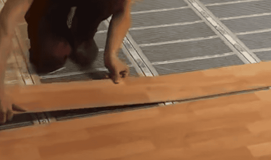 Укладка ламината на теплый пол