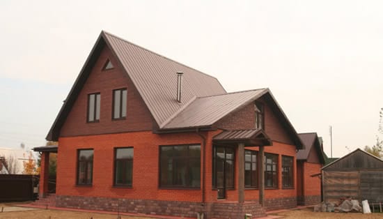 Уклон кровли из профлиста