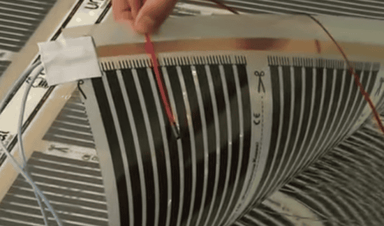 Установка датчика температуры под пленку