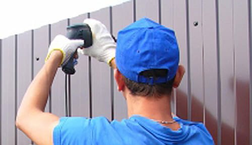 Установка и окраска профлиста