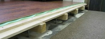 Устройство деревянного пола по лагам