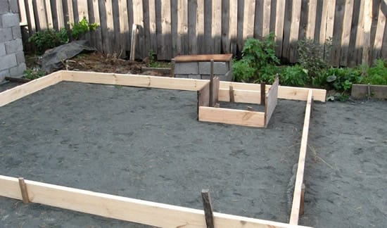 Устройство опалубки под фундамент