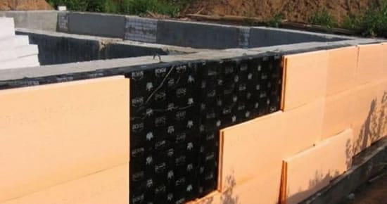 Утепление фундамента