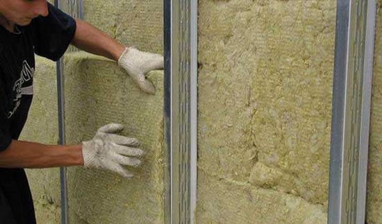 Утепление стен минеральной ватой