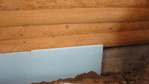 Утепление цоколя деревянного дома