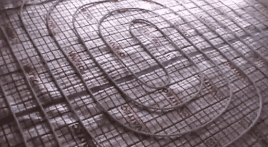 Вот так выглядит уложенная спираль водяного трубопровода