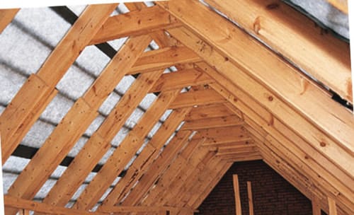 Возведение крыши