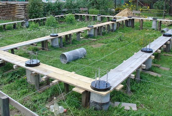 Образец залитого фундамента