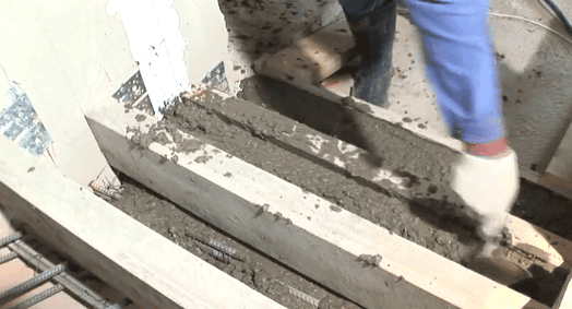 Заливка первой и второй ступеней