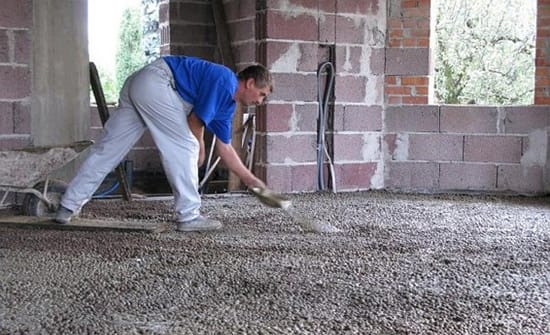 Засыпка фундамента керамзитом