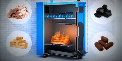 Котлы отопления на твердом топливе: виды топлива