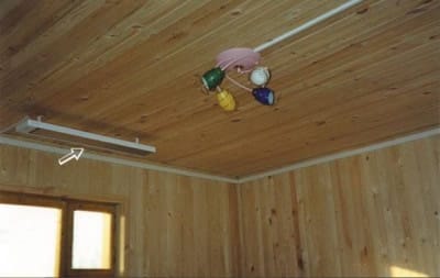 Вариант с электрическим отопление в деревянном доме