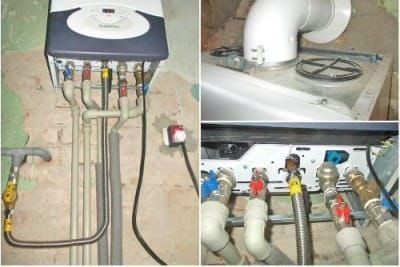 Подключение газового двухконтурного котла