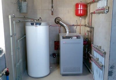 Газовый котёл в отдельной котельной