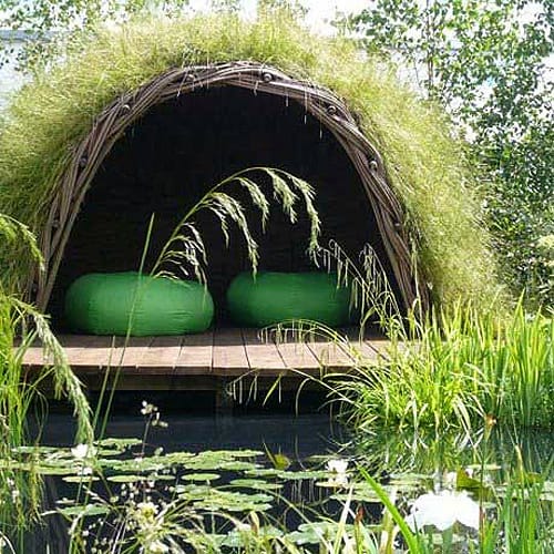 плетеная беседка своими руками