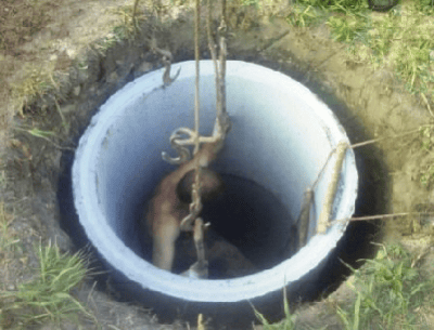 Установка последнего кольца