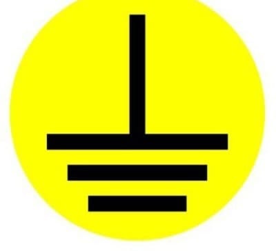 Символ, обозначающий контакт заземления