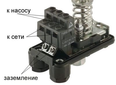 Контактные пары датчика давления воды