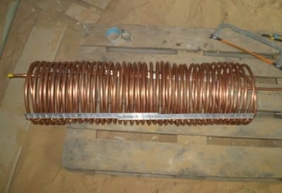 Змеевик для конденсатора теплового насоса вода-вода