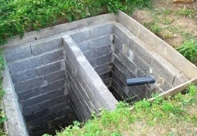 Строительство выгребной ямы из газосиликатных блоков